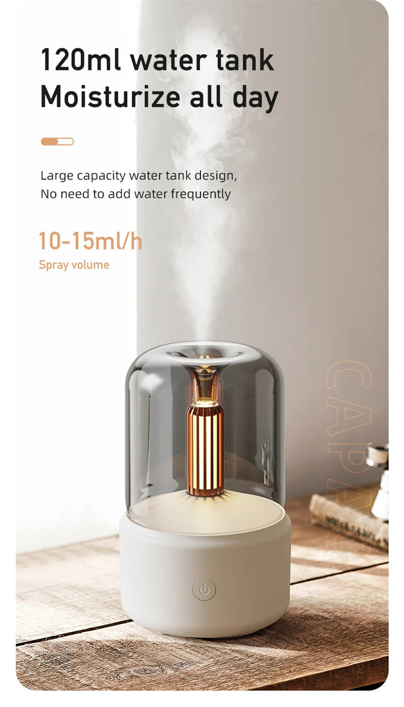 Difusor de Aroma con Luz de Vela — 120ml