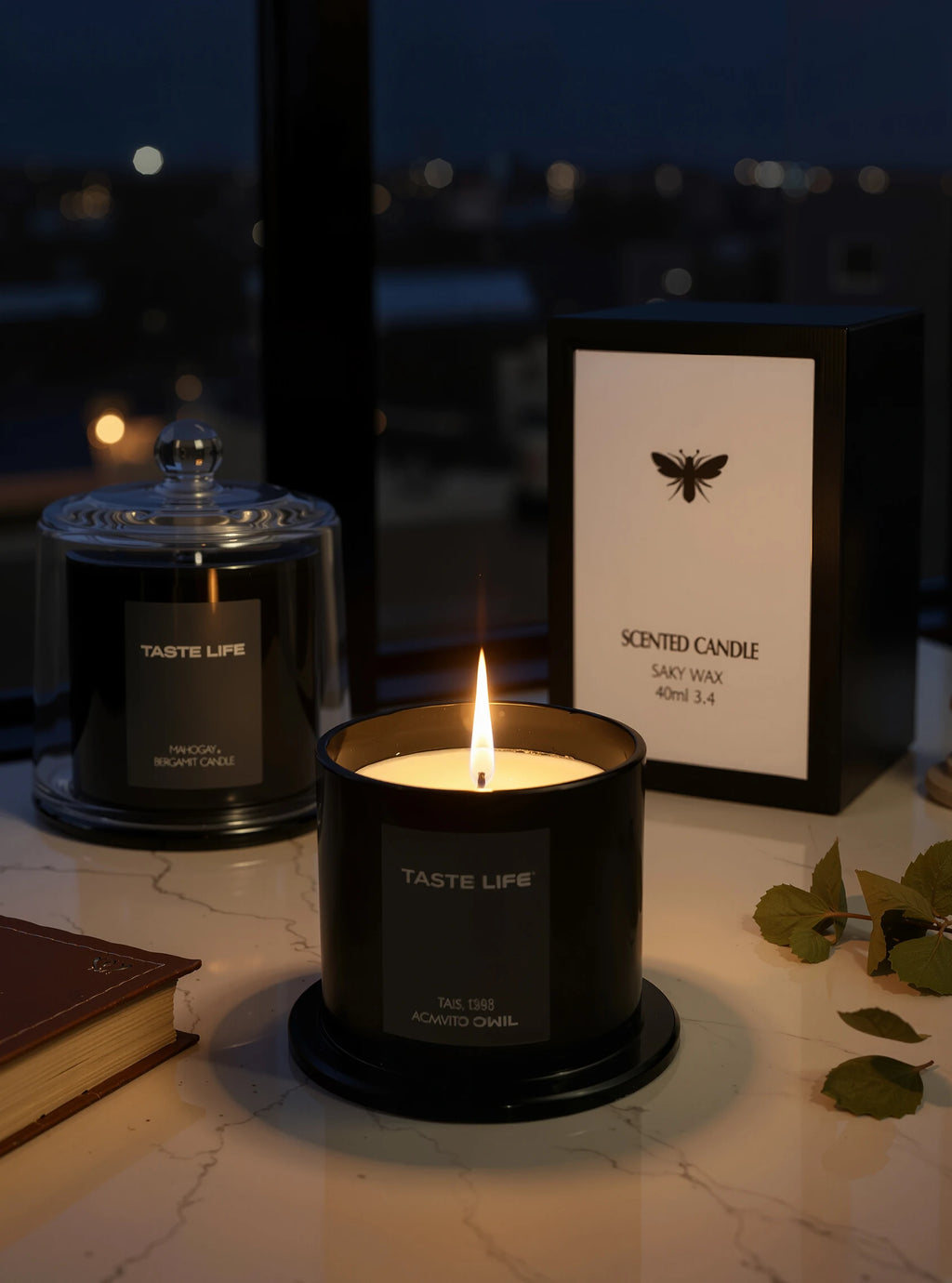 Vela Aromática de Cera de Soja — Campana de Vidrio