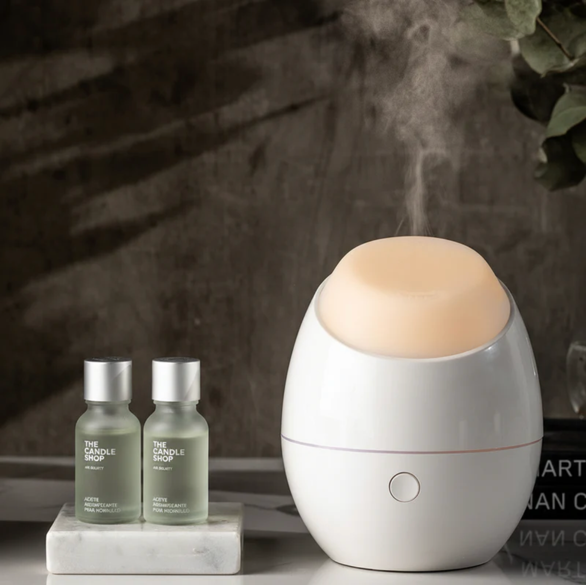 Set Aromatizador Ultrasónico Nordic + Aceites x2
