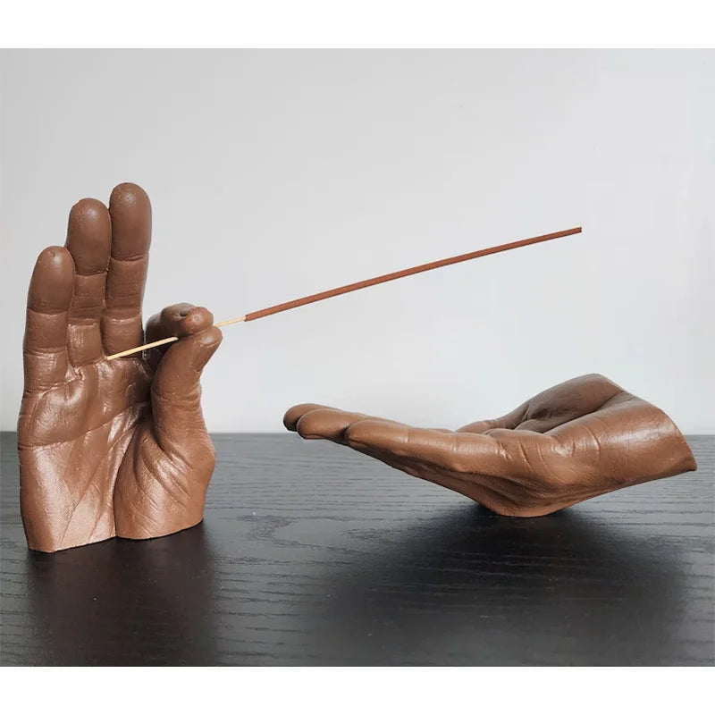 Quemador de incienso, soporte para varillas de incienso, quemador decorativo de escritorio, fácil de limpiar, para sala de estar, yoga, SPA, nuevas decoraciones para el hogar
