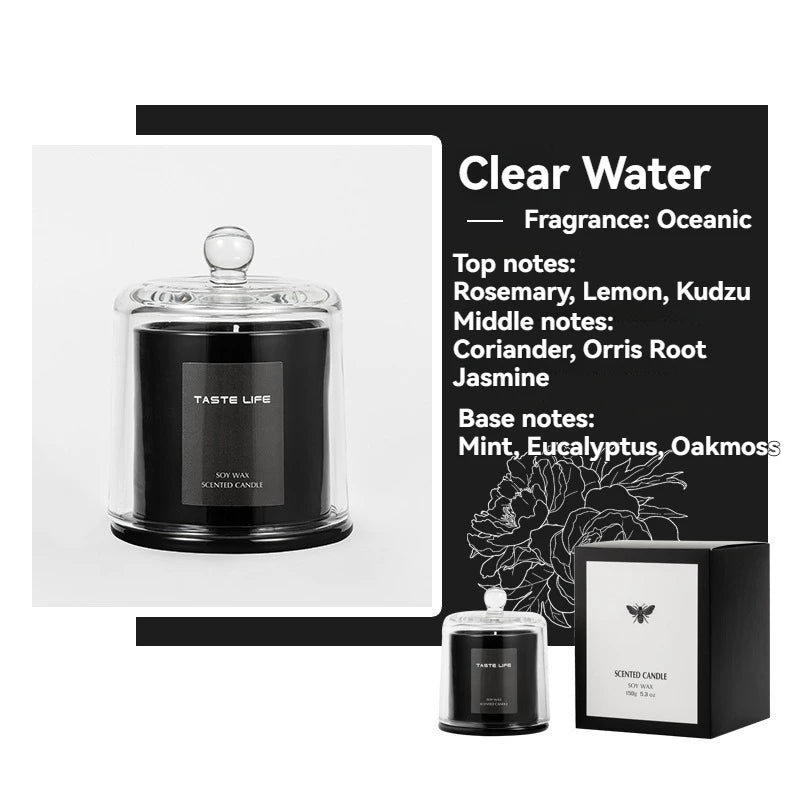 Vela Aromática de Cera de Soja — Campana de Vidrio