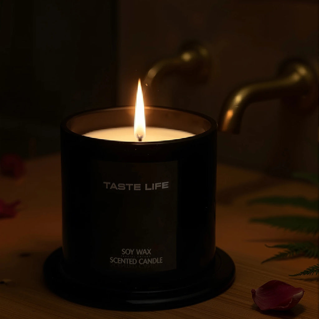 Vela Aromática de Cera de Soja — Campana de Vidrio