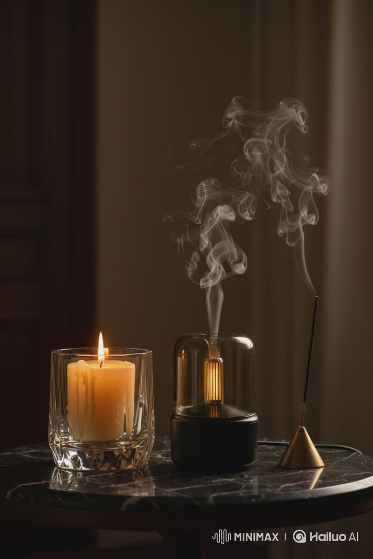 Set Aromas — Vela + Difusor + Sahumerio